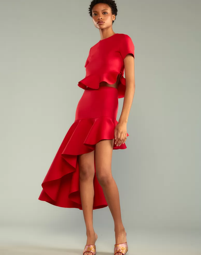 Cynthia Rowley Asymmetrical Bonded Skirt