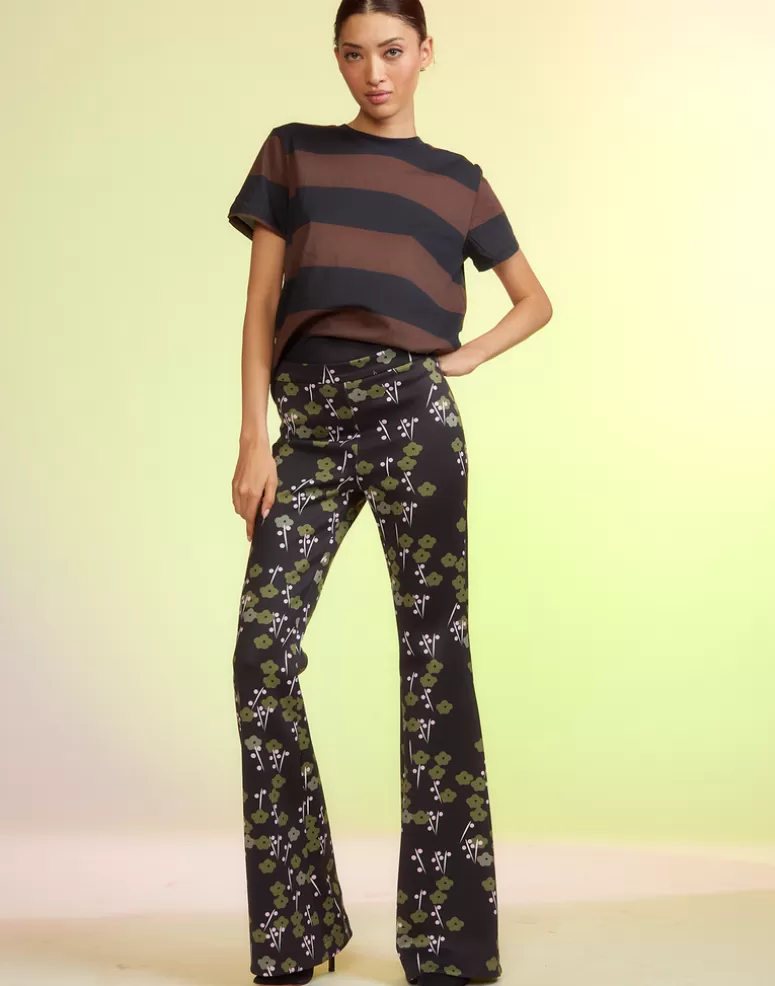 Cynthia Rowley Bonded Fit And Flare Pants