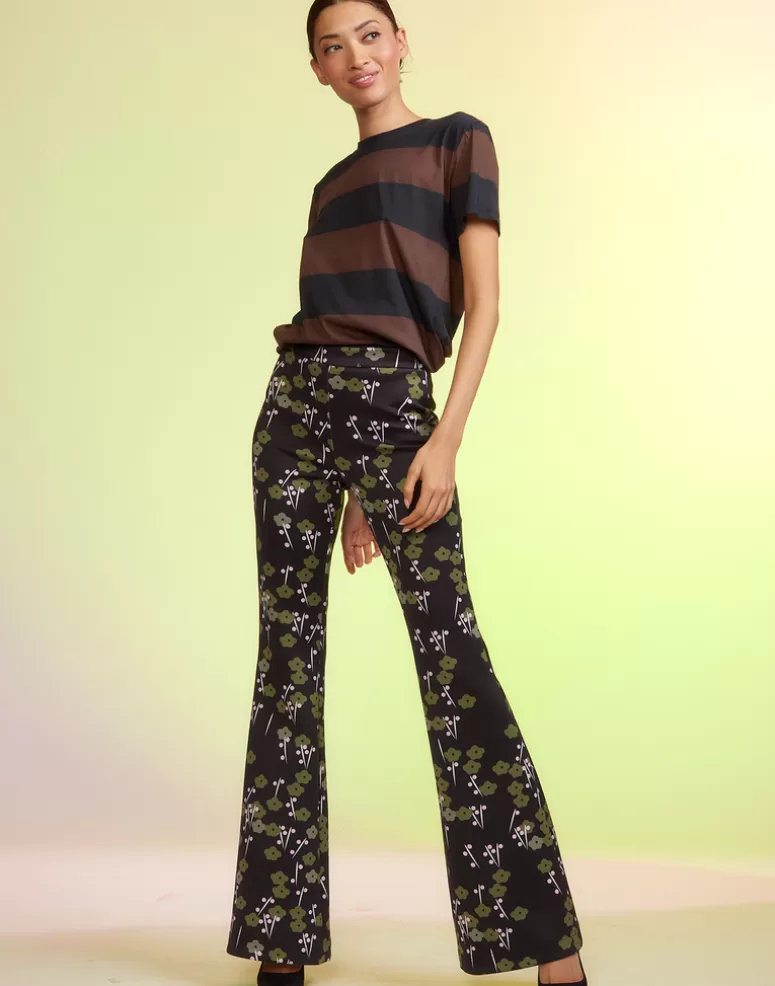 Cynthia Rowley Bonded Fit And Flare Pants