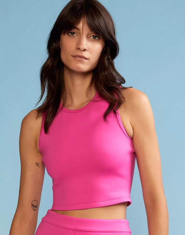 Cynthia Rowley Bonded Racer Tank