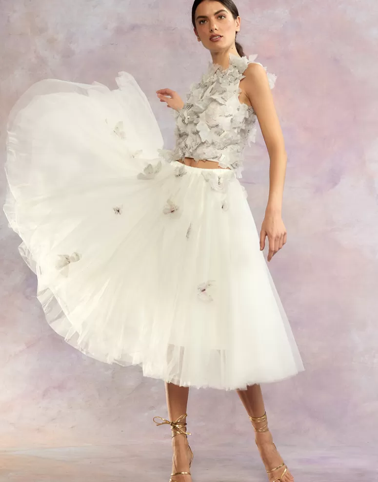 Cynthia Rowley Butterfly Tulle Skirt