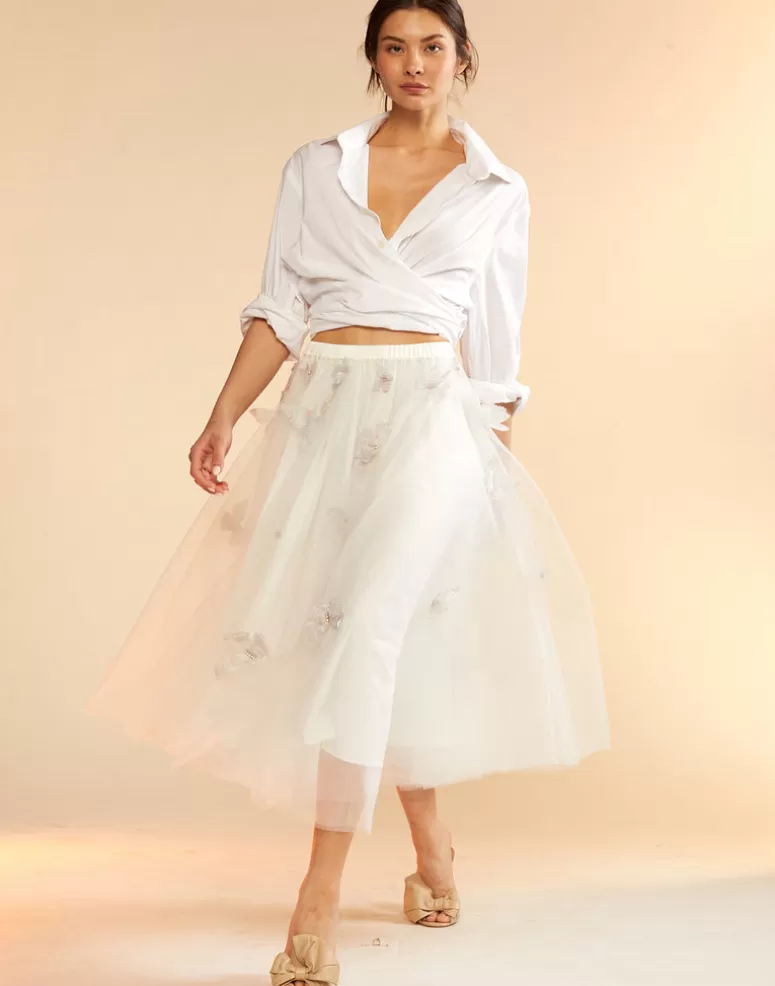 Cynthia Rowley Butterfly Tulle Skirt