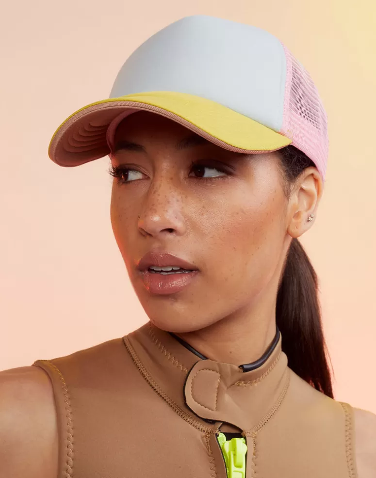 Cynthia Rowley Colorblock Trucker Hat