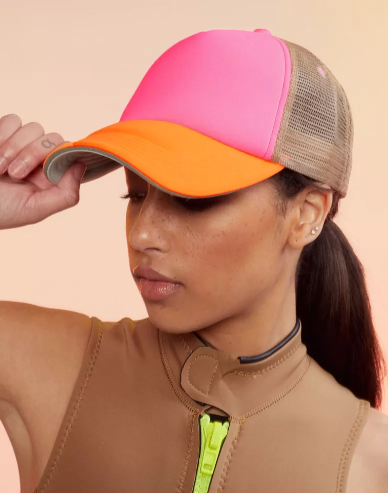 Cynthia Rowley Colorblock Trucker Hat