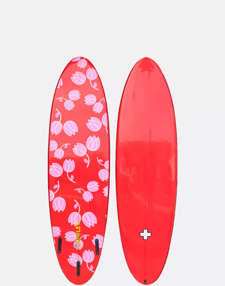 Cynthia Rowley Custom Short Surfboard - Tulips