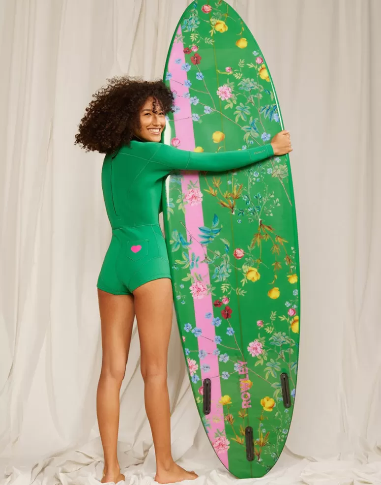 Cynthia Rowley Custom Short Surfboard - Tulips