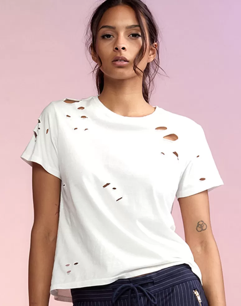 Cynthia Rowley Distressed Tee