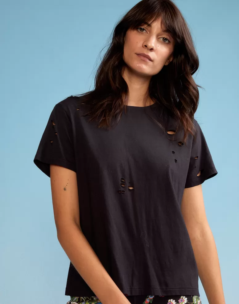 Cynthia Rowley Distressed Tee