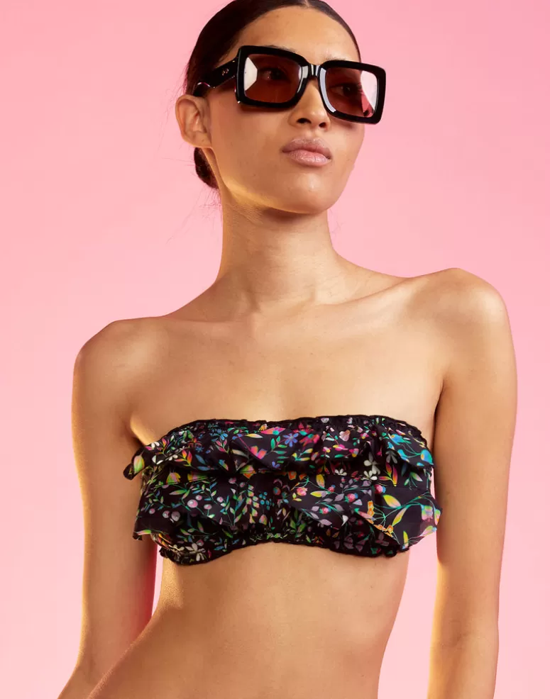 Cynthia Rowley Flirt Cotton Bikini Top