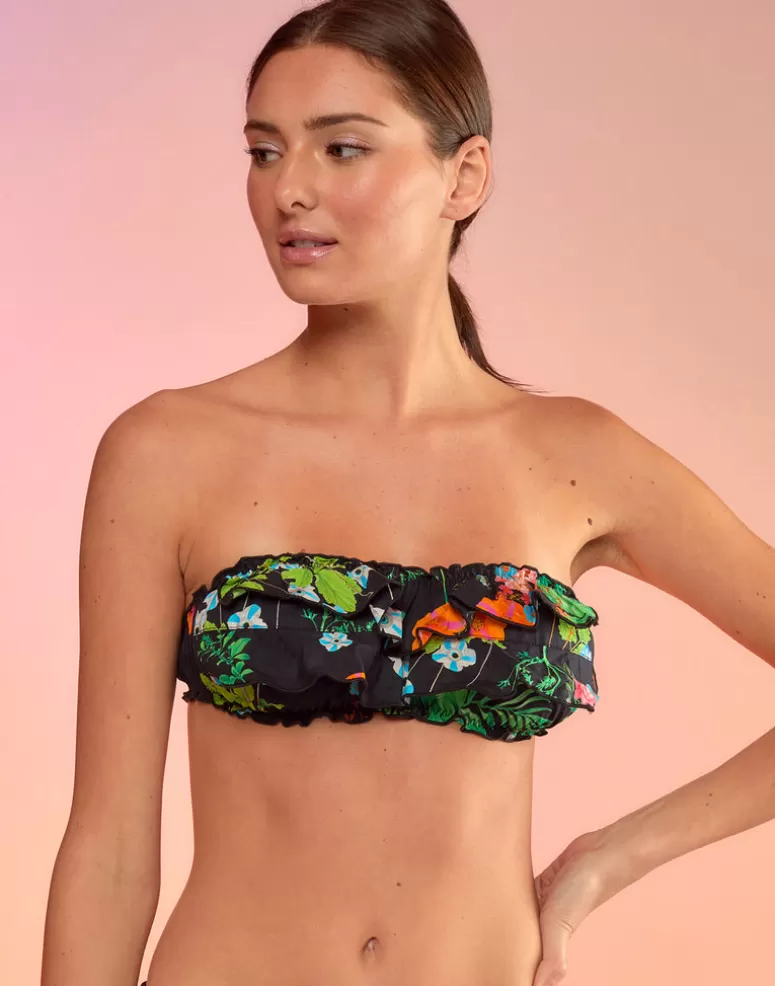 Cynthia Rowley Flirt Ruffle Bikini Top