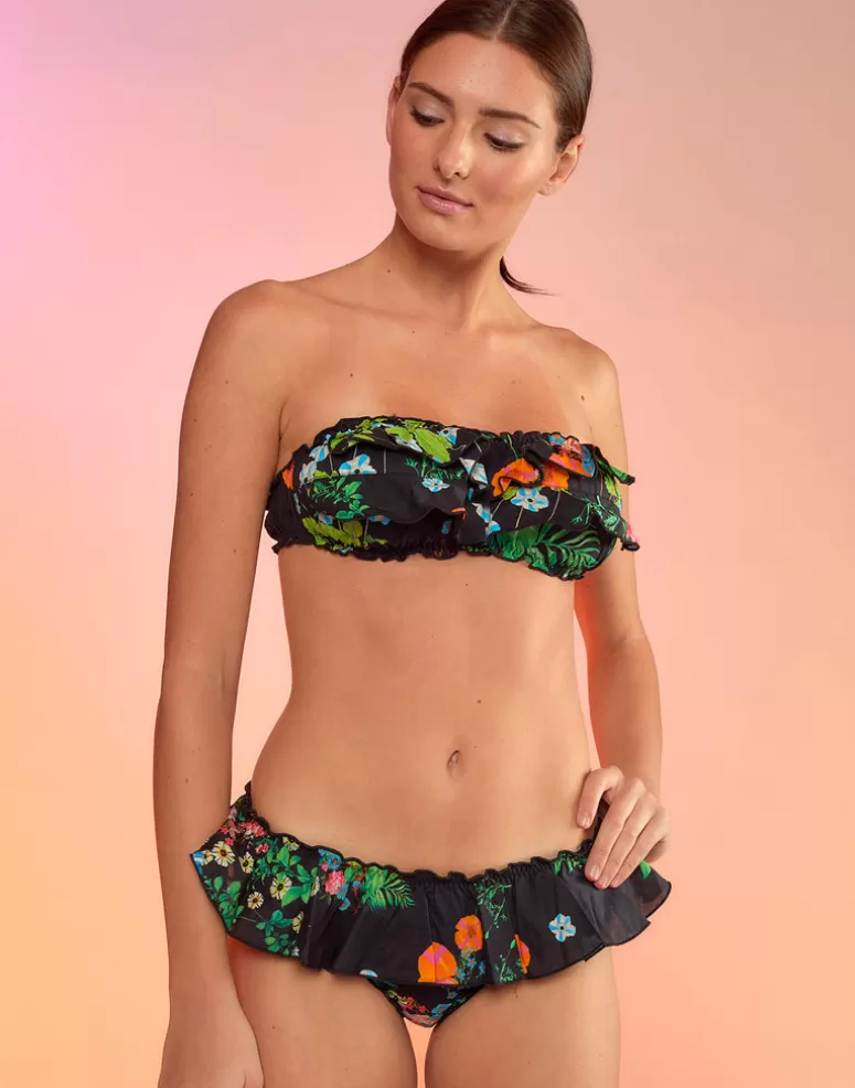 Cynthia Rowley Flirt Ruffle Bikini Top