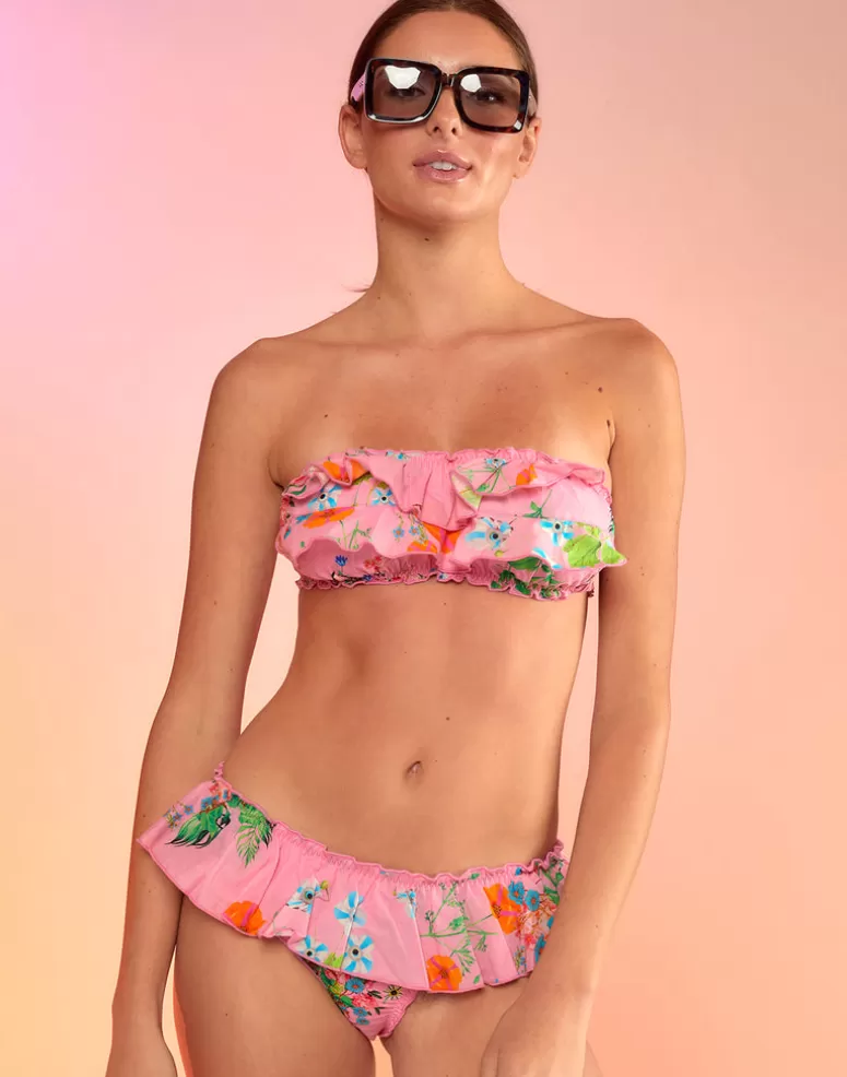 Cynthia Rowley Flirt Ruffle Bikini Top