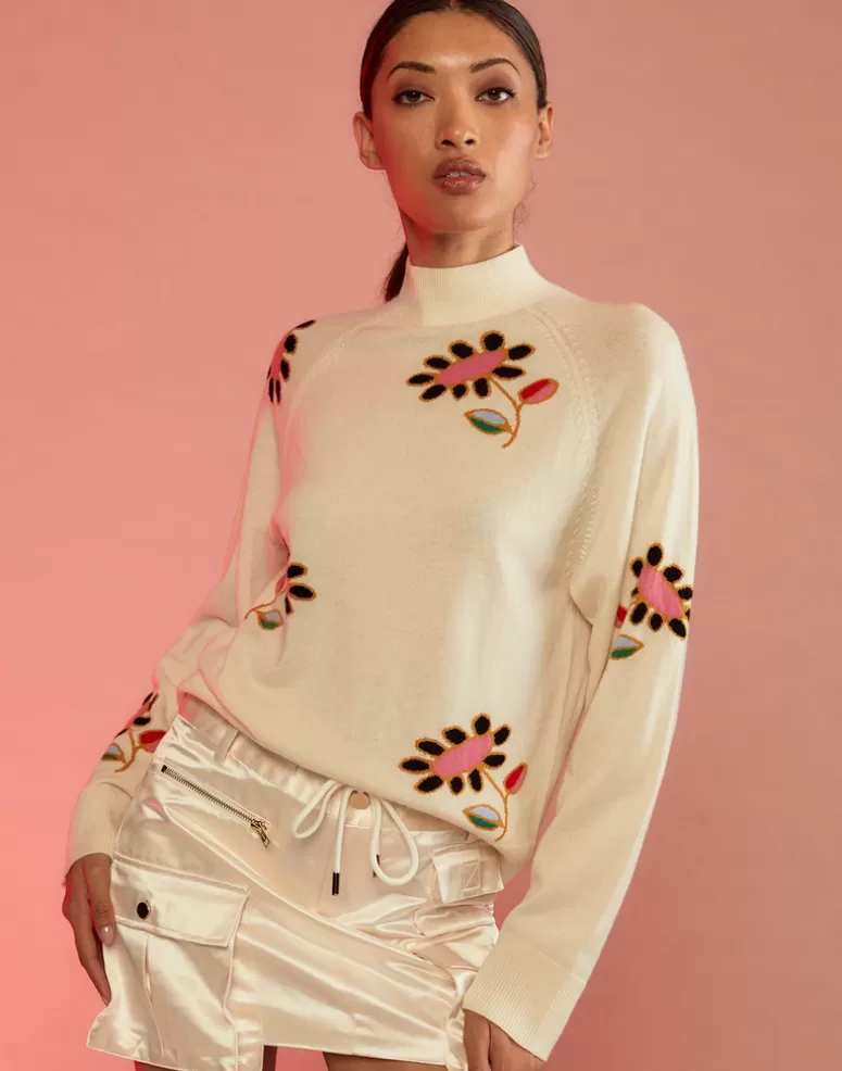 Cynthia Rowley Flor Cashmere Sweater