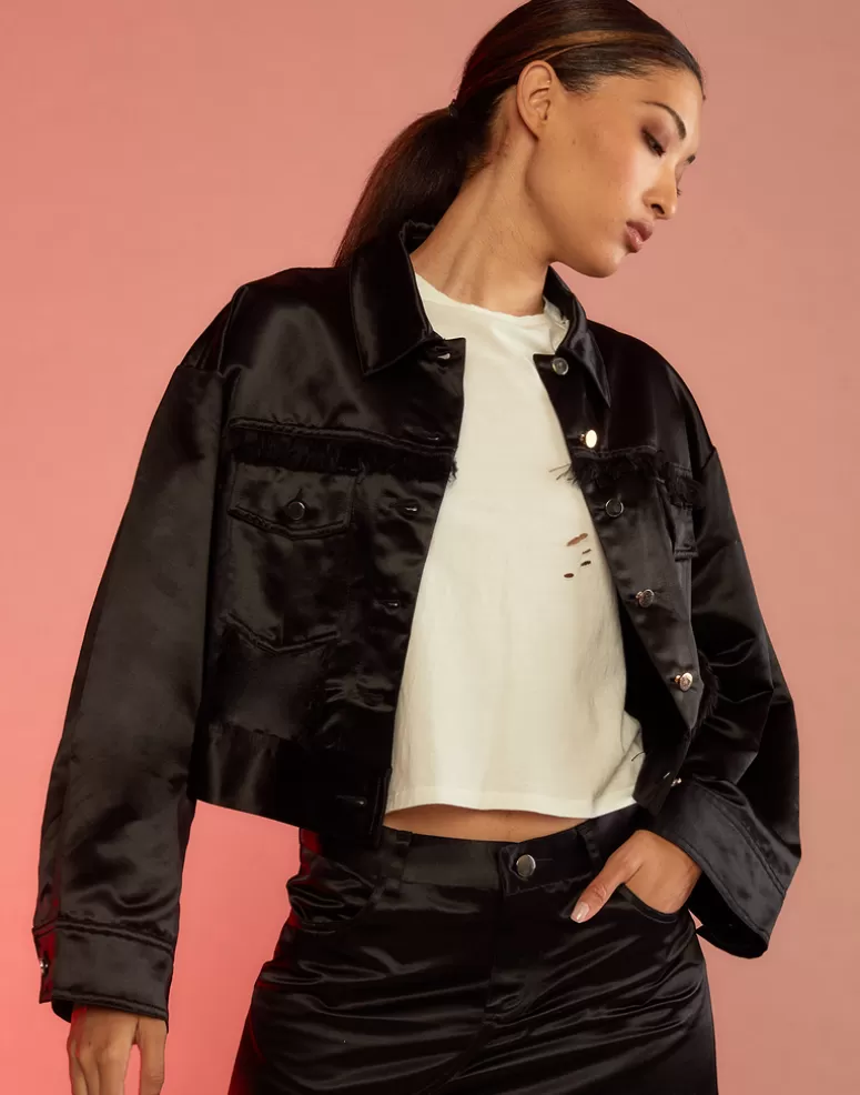 Cynthia Rowley Freya Satin Jacket