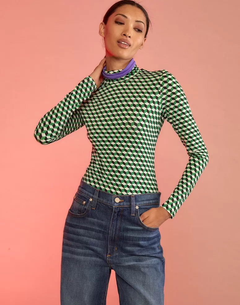 Cynthia Rowley Geometric Turtleneck