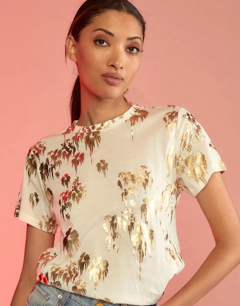 Cynthia Rowley Gold Foil T-Shirt