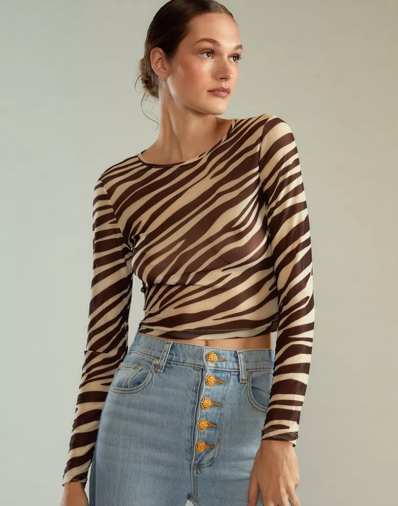 Cynthia Rowley Modern Mesh Top