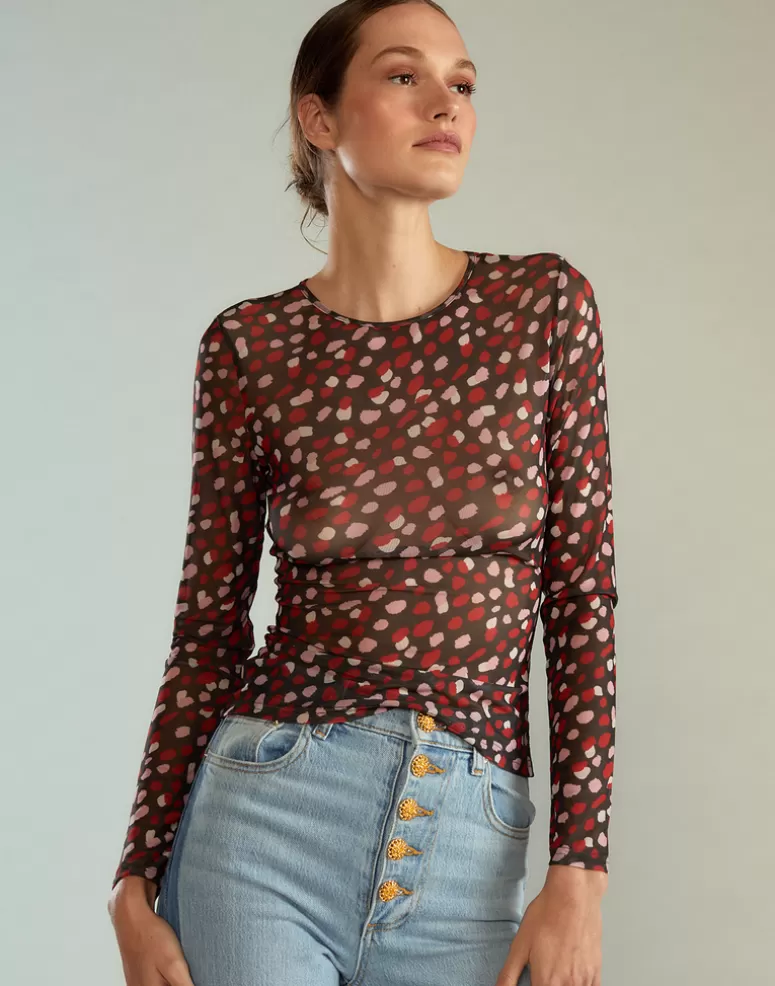 Cynthia Rowley Modern Mesh Top