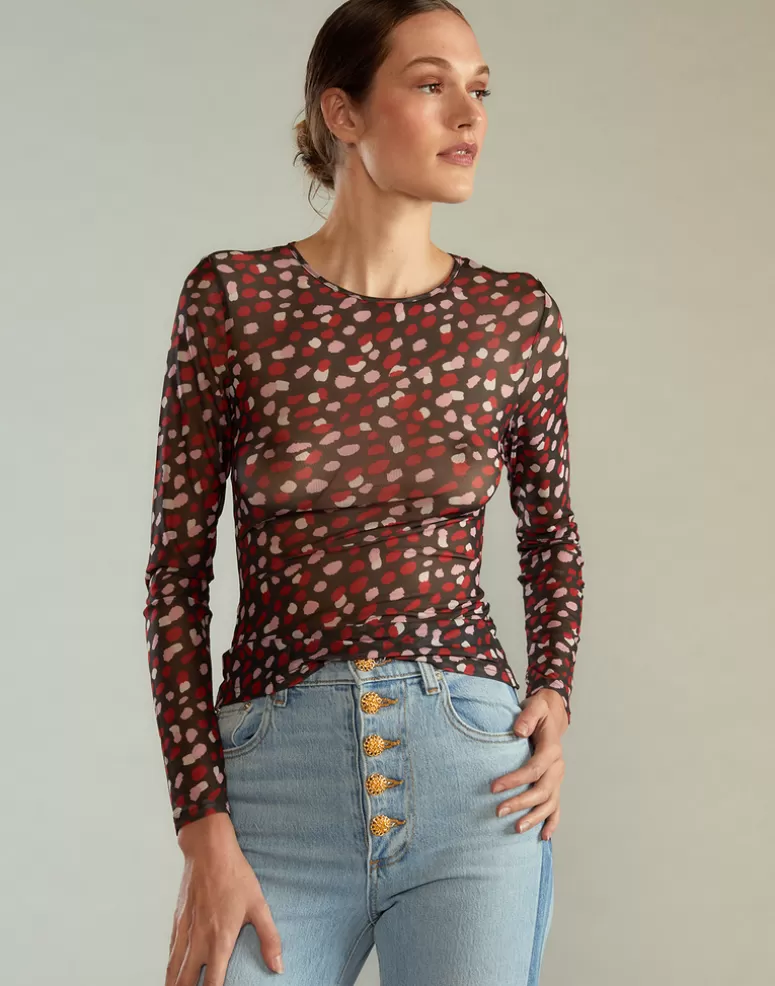 Cynthia Rowley Modern Mesh Top