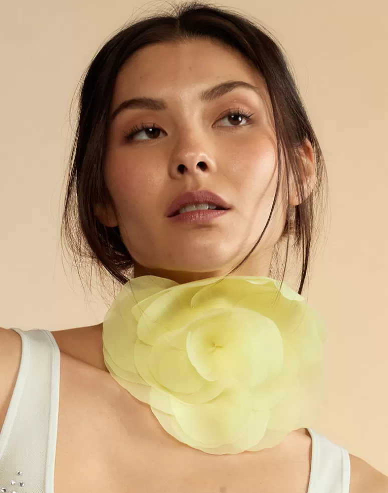 Cynthia Rowley Organza Flower Ties