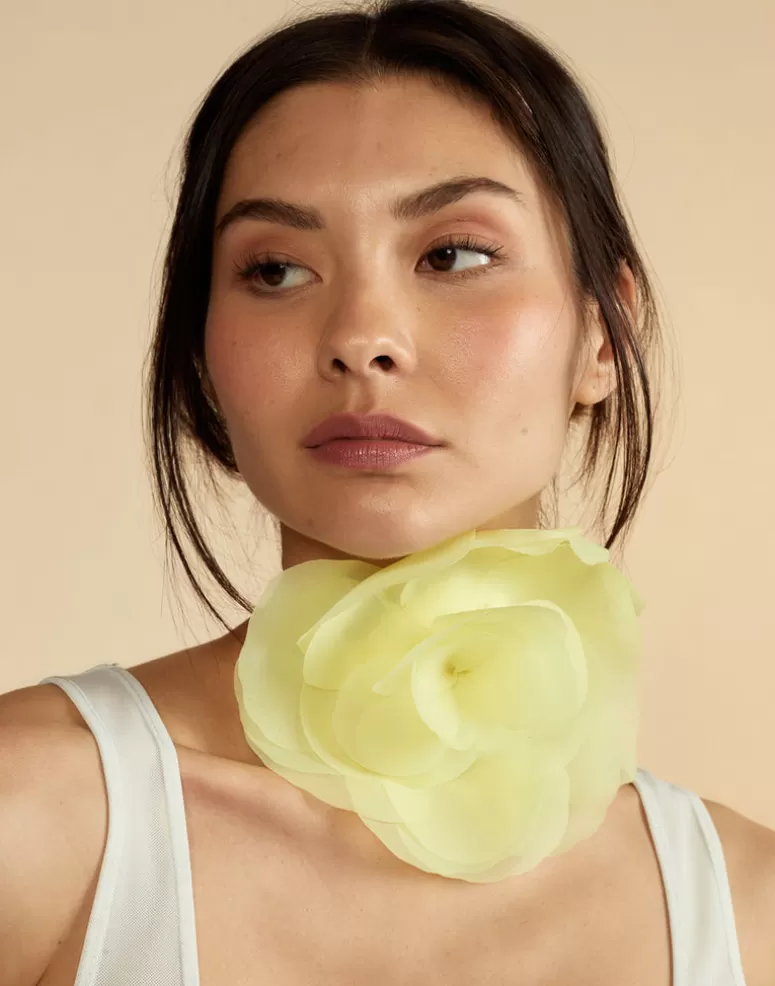 Cynthia Rowley Organza Flower Ties