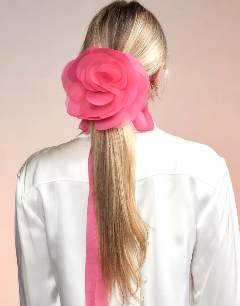 Cynthia Rowley Organza Flower Ties