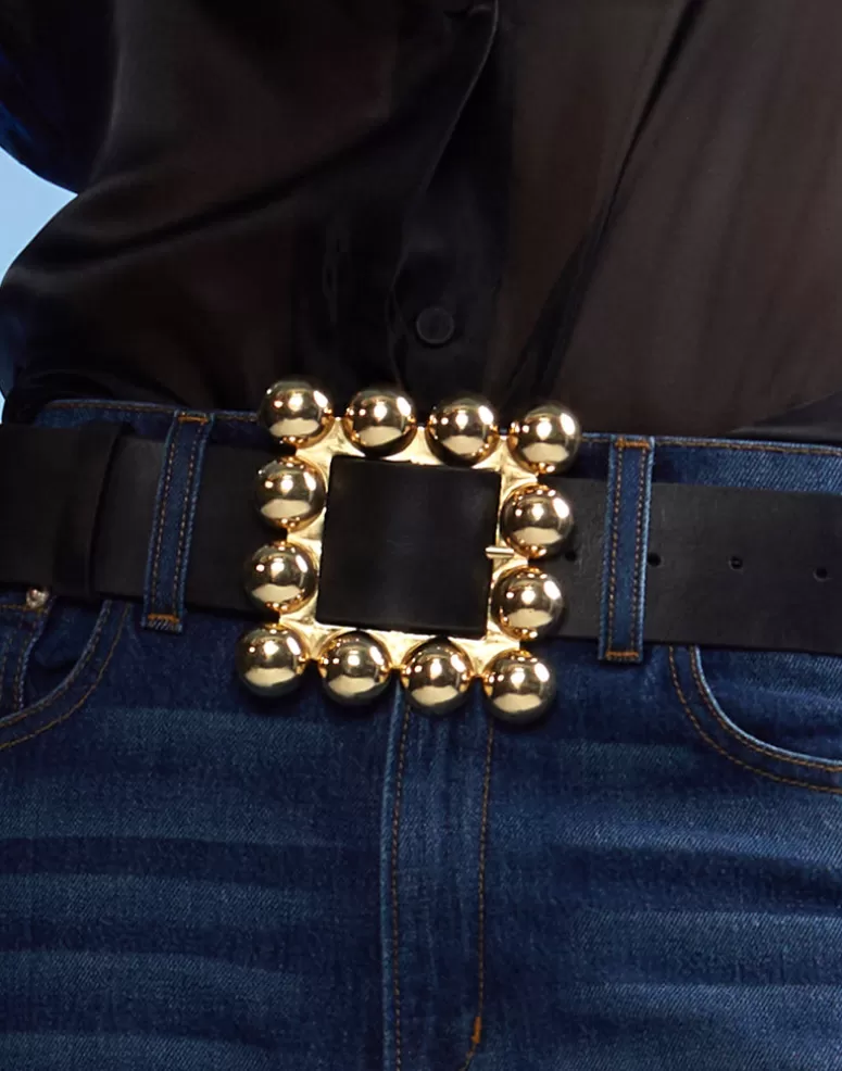 Cynthia Rowley Oversized Buckle Belt