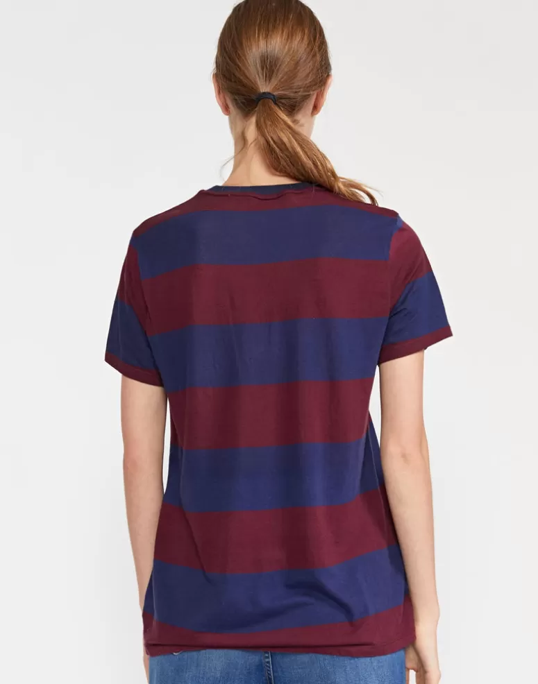 Cynthia Rowley Printed Stripes Tee