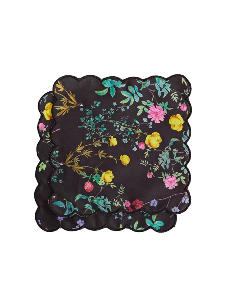 Cynthia Rowley Scallop Embroidered Edge Cocktail Napkin