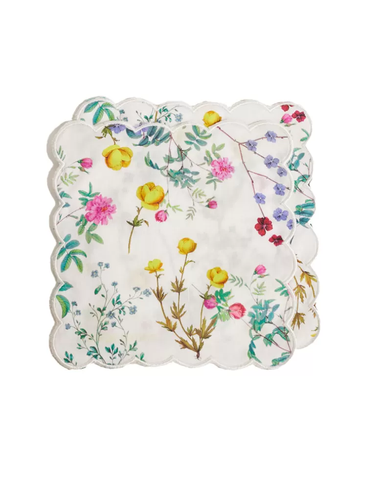 Cynthia Rowley Scallop Embroidered Edge Cocktail Napkin