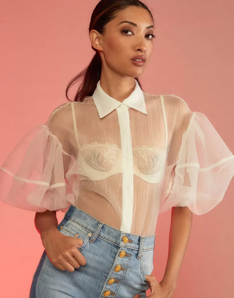 Cynthia Rowley Sheer Bliss Blouse