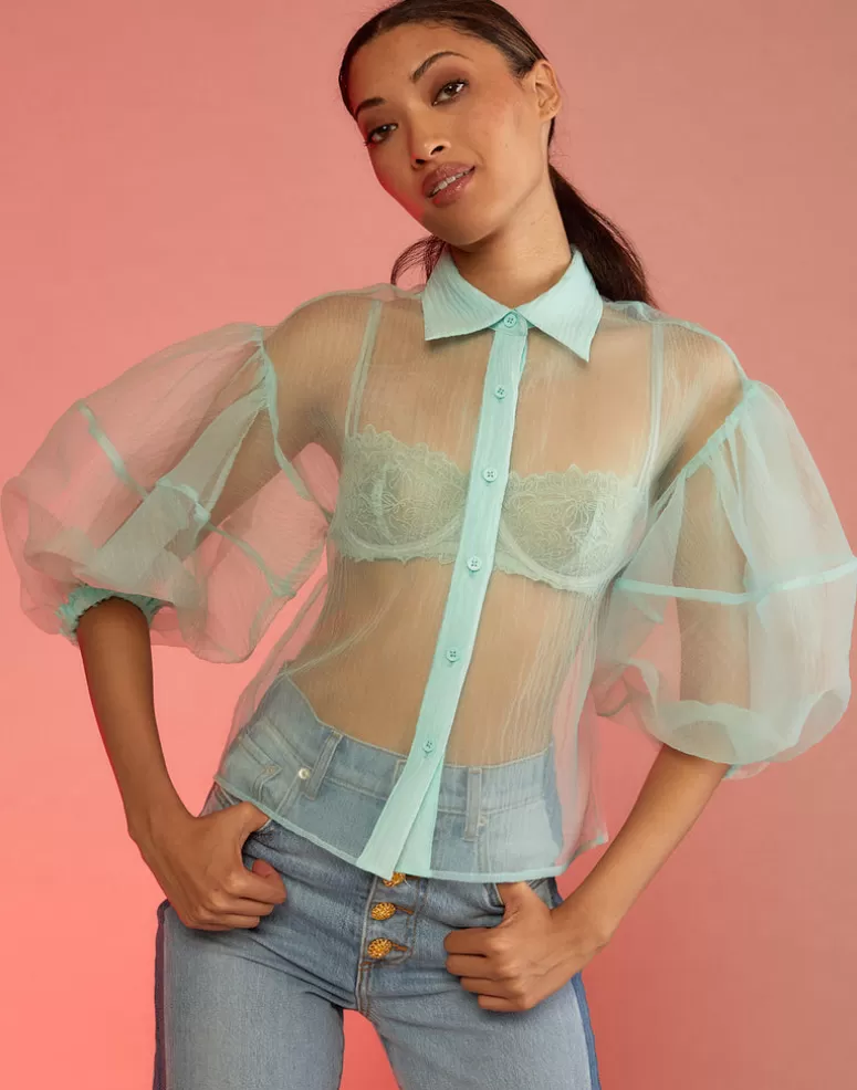 Cynthia Rowley Sheer Bliss Blouse