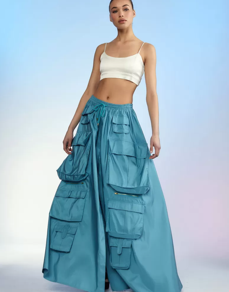 Cynthia Rowley Taffeta Cargo Skirt